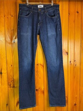 PAIGE Federal Men's Navy Blue Straight Jeans